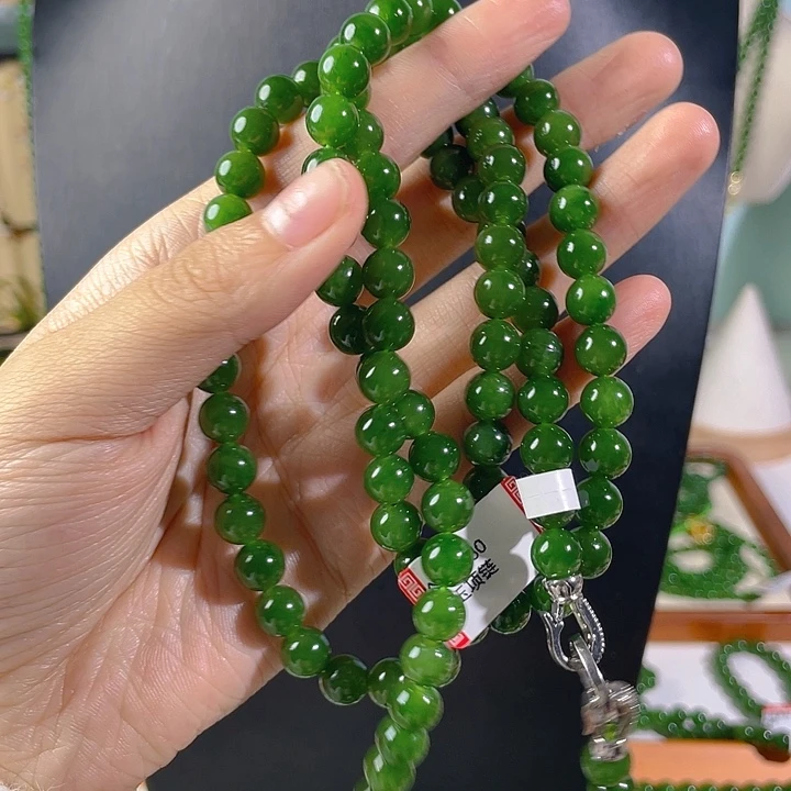 琴***琴和田玉（碧玉）未镶嵌颈饰8