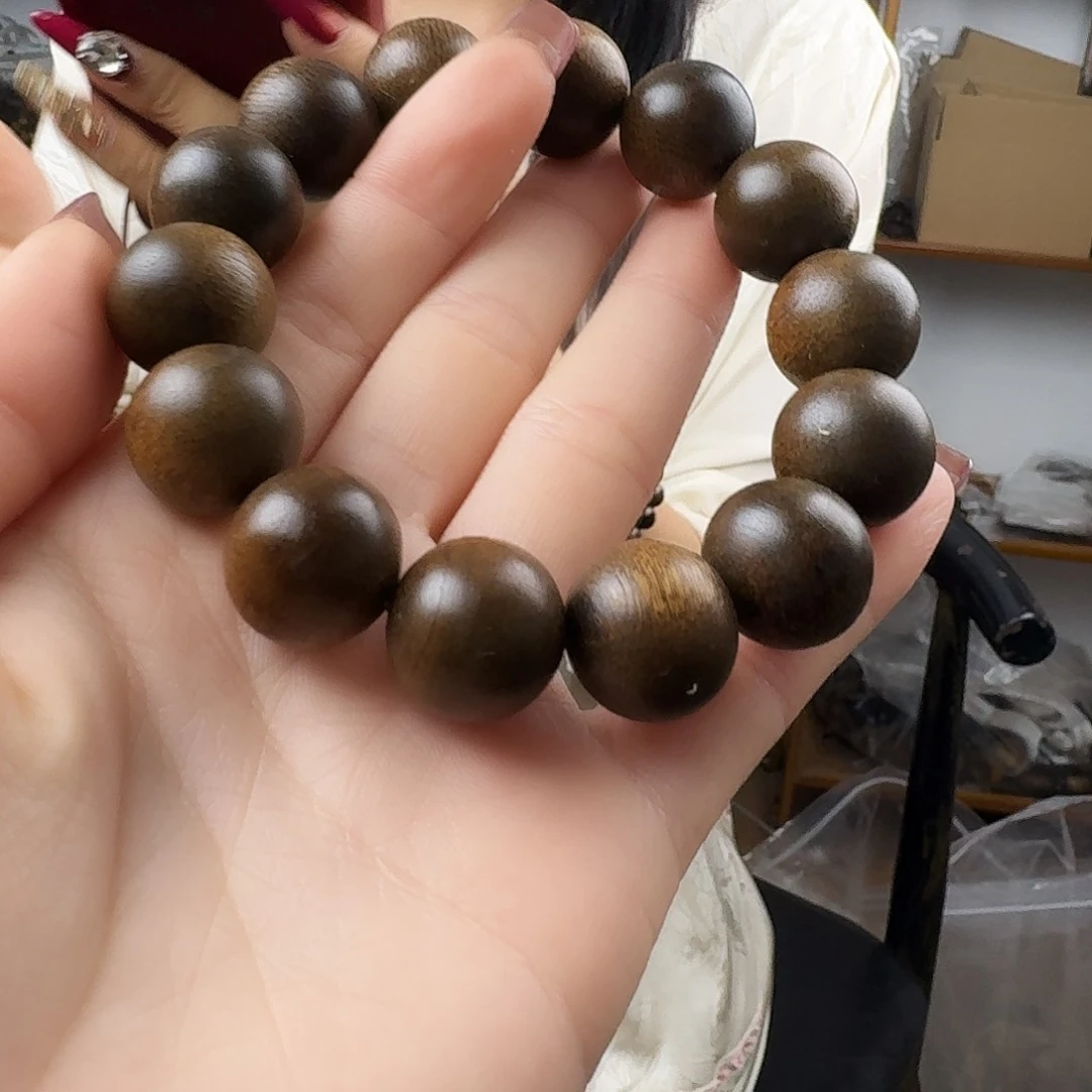 沉香香囊沉香黄棋楠圆珠单圈卡16发一沉水级