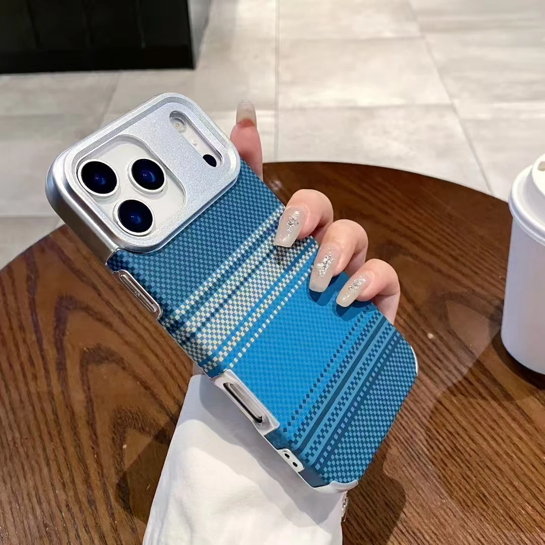 新款凯夫拉纹适用于苹果17promax手机壳16pro防摔15小众