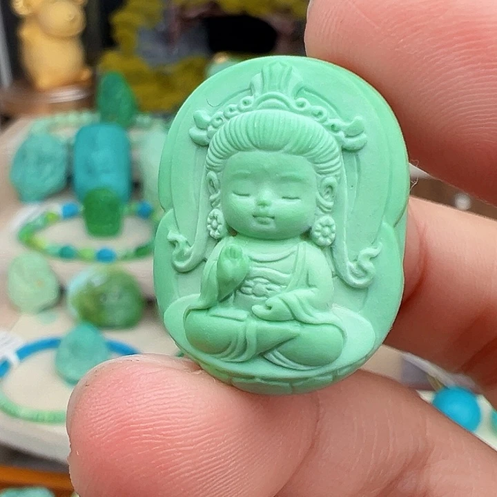 绿松石未镶嵌主播万珍