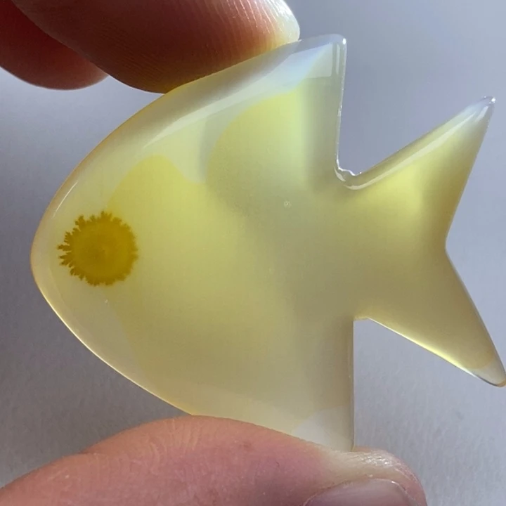 玛瑙/玉髓吊坠未镶嵌心**旧