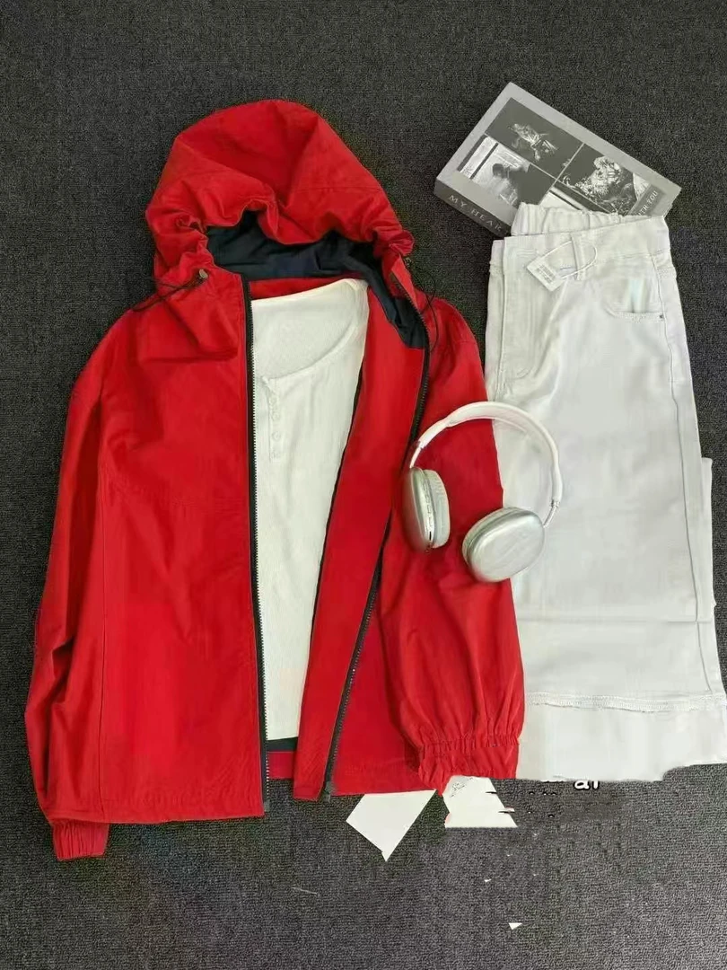 秋季7861款常规短130-220斤外套加厚时尚拉链拼接风衣口袋百搭