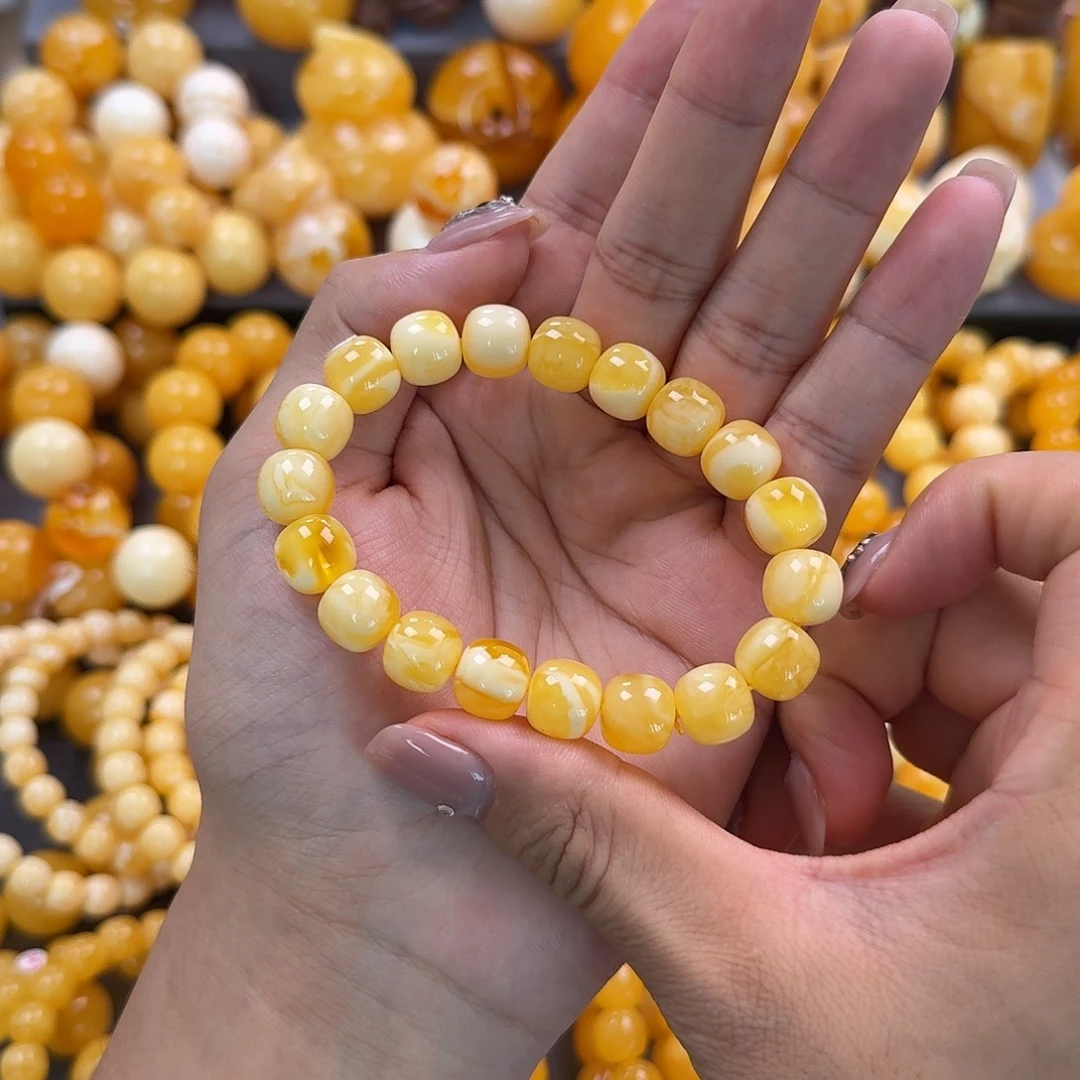 蜜蜡未镶嵌珠宝奇石同料11mm