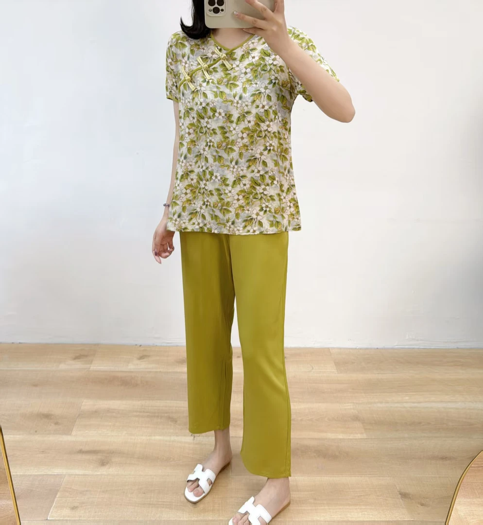 A30#【软绵绵】国风款家居休闲日常女士套装