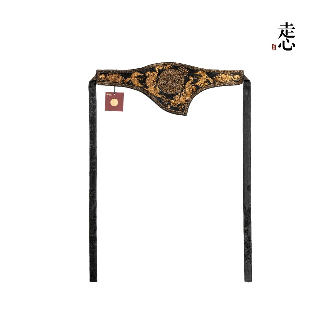 【走心非遗】青花瓷黑蓝腰封25Z126M