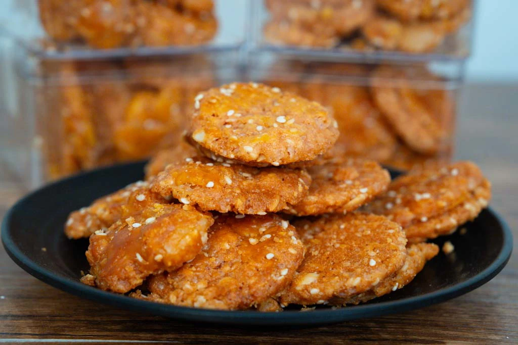 羊城饼家咸甜香软岭南风味中式传统糕点鸡仔饼 酥脆可口