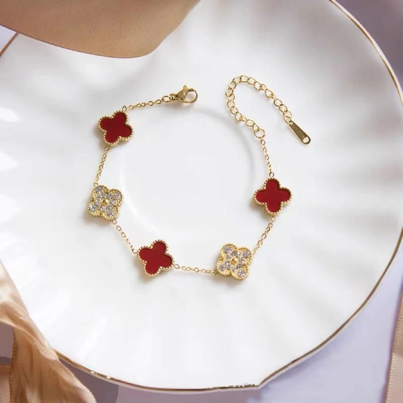 钛钢手链 6322 轻奢经典手链 长约15+5厘米