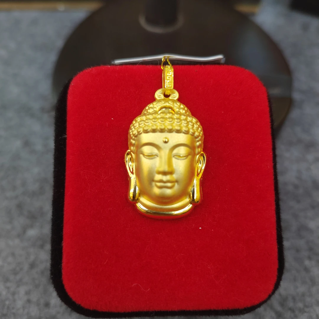 足金佛头挂坠 真金 假一赔十 国检证书有费用 理性下单