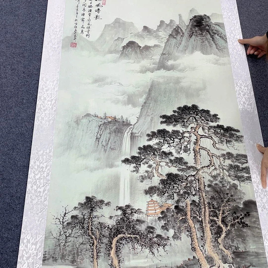 国画作品小姐姐放漏…