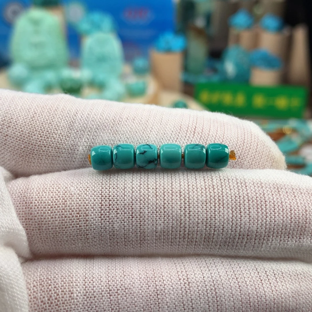 绿松石未镶嵌珠宝奇石5.1mm