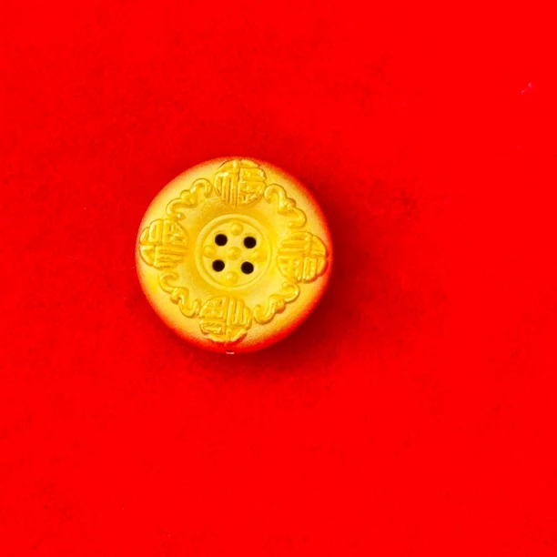 【夏夏专享】足金999饰品 福字扭扣吊坠 GP 1.25