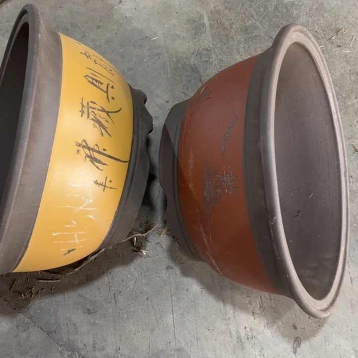 紫砂花盆     100-2。