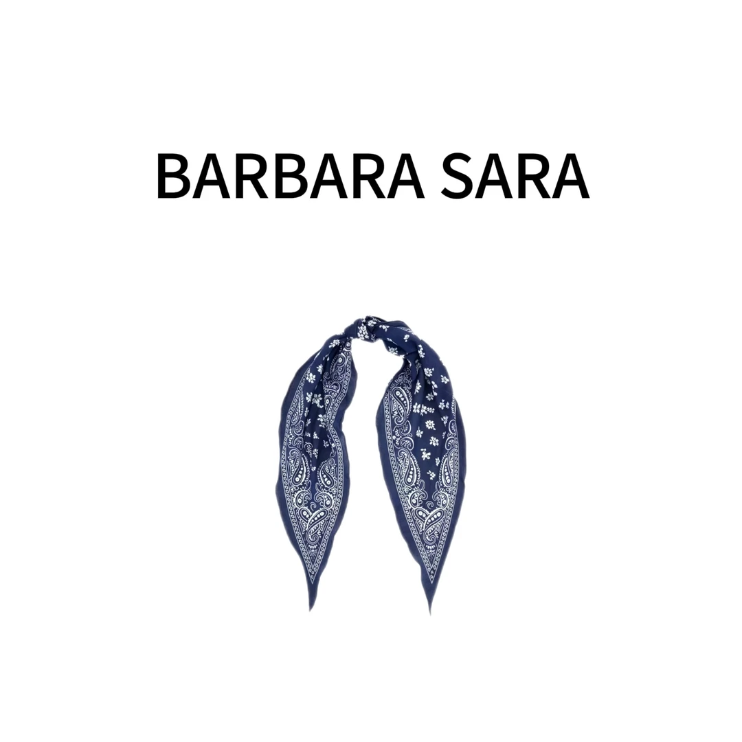 章若楠同款腰果花发带丝巾头巾领巾气质时尚复古20250103