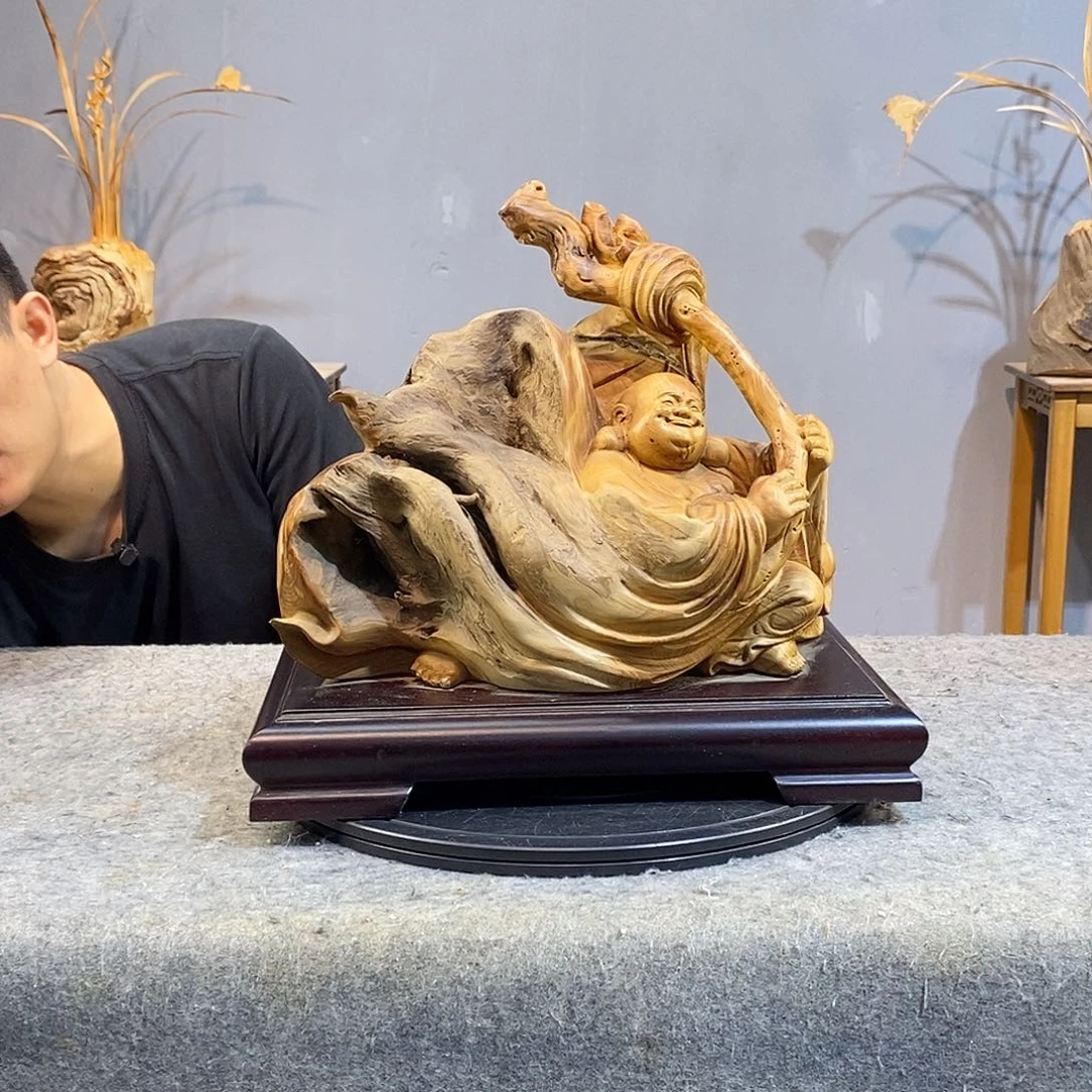 柏木木雕工艺品摆件