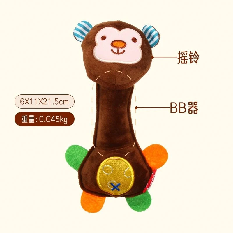 泰迪狗宠物毛绒发声玩具手摇鳄鱼玩具狗狗磨牙玩具不烂幼犬小型犬