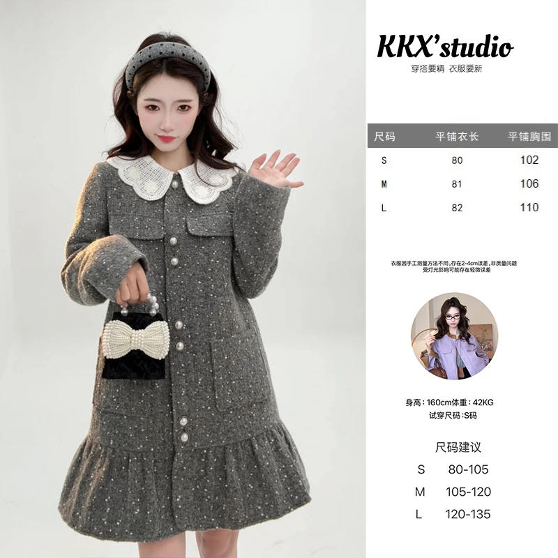 【雪日情书羽绒外套】原创设计师女装90白鸭绒法式复古日常可穿