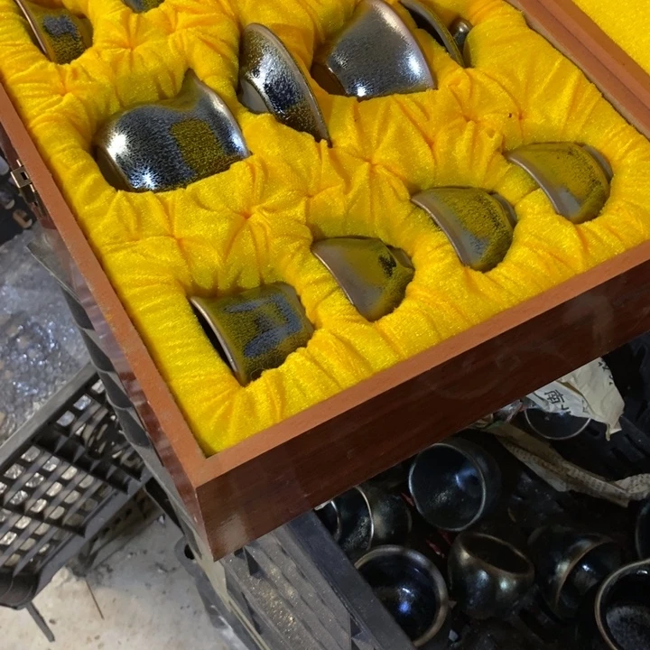 。***。茶盏建阳建盏微瑕盖碗