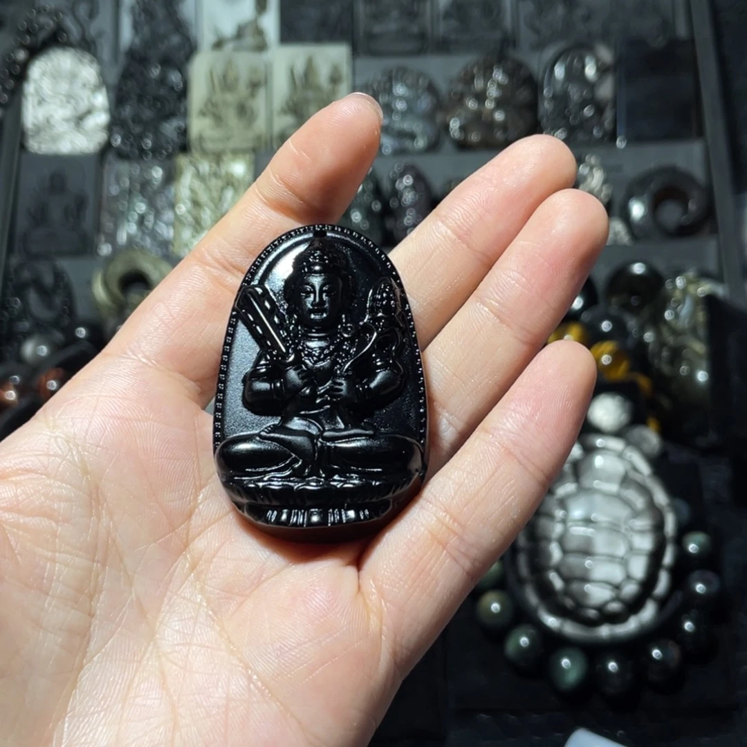 千***叶黑曜岩未镶嵌珠宝奇石