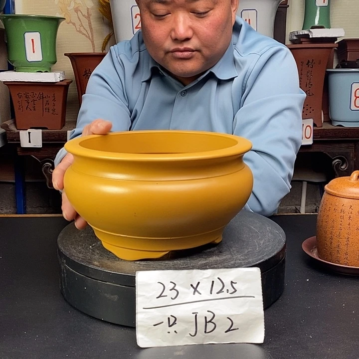 紫砂花盆货号一只JB2