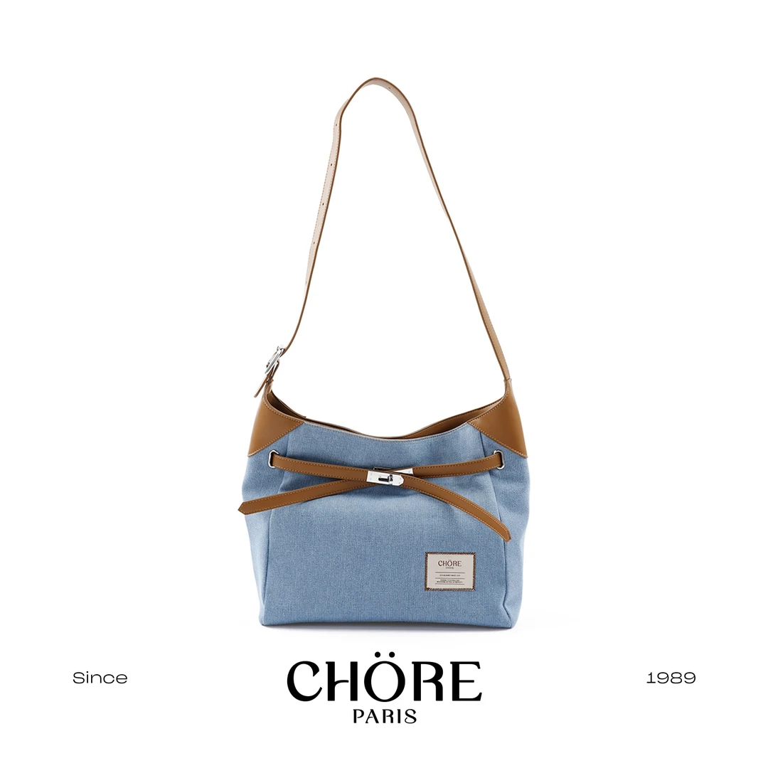 Chore PARIS/包包-丹宁牛仔斜跨包/SD5BB0650