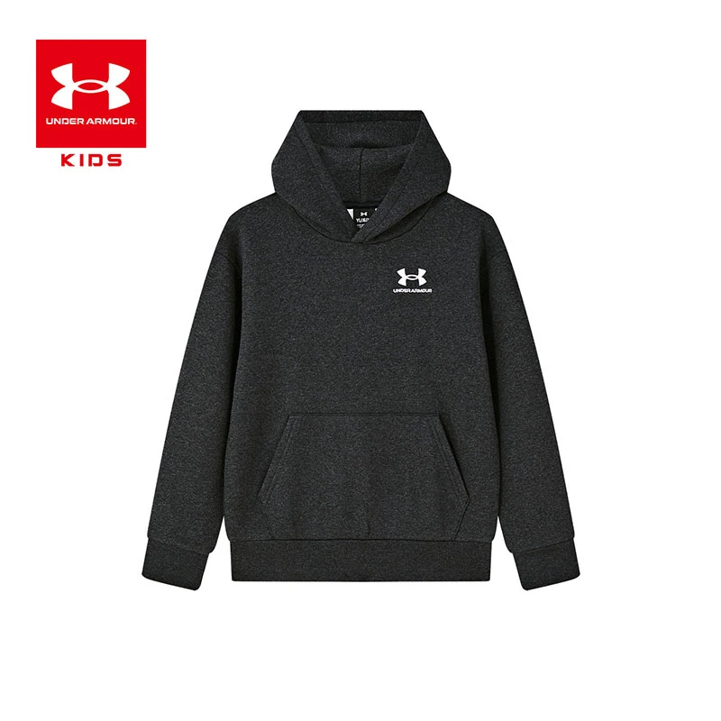 Under Armour/安德玛男童女童连帽加绒简约大气保暖卫衣