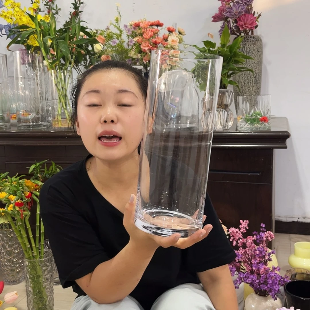 水晶花瓶直筒1230