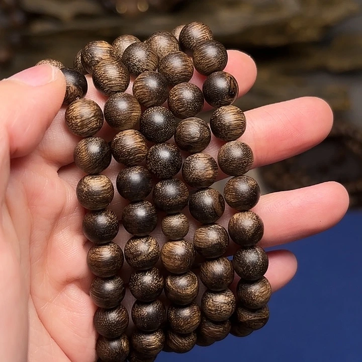 沉香手串越南芽庄白棋楠限量款0.8×108