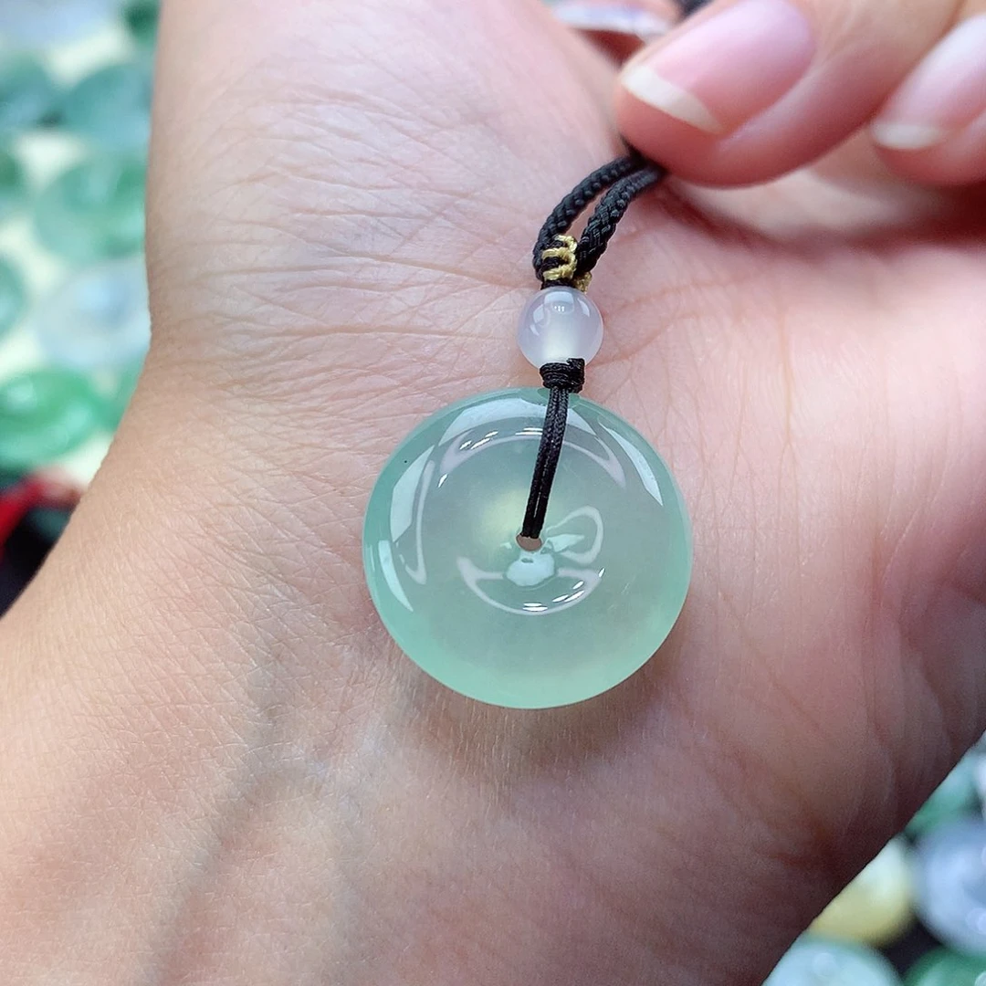 翡翠颈饰未镶嵌尺寸18.8-5.7