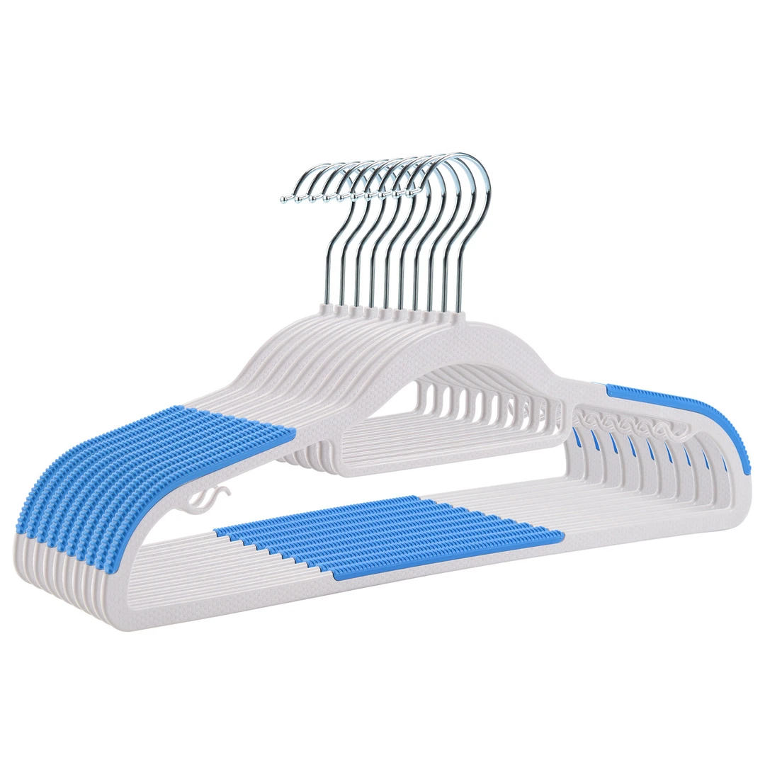 家用衣架挂衣无痕防滑衣服架防肩角双位衣架批发干湿两用衣架