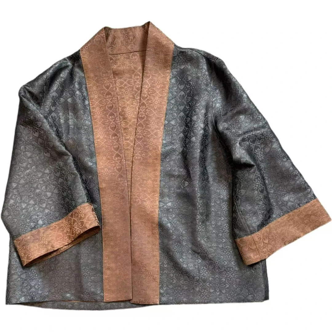 【连枝爱心 · 茶服】春秋款香云纱双面穿简约大气休闲款茶服外套