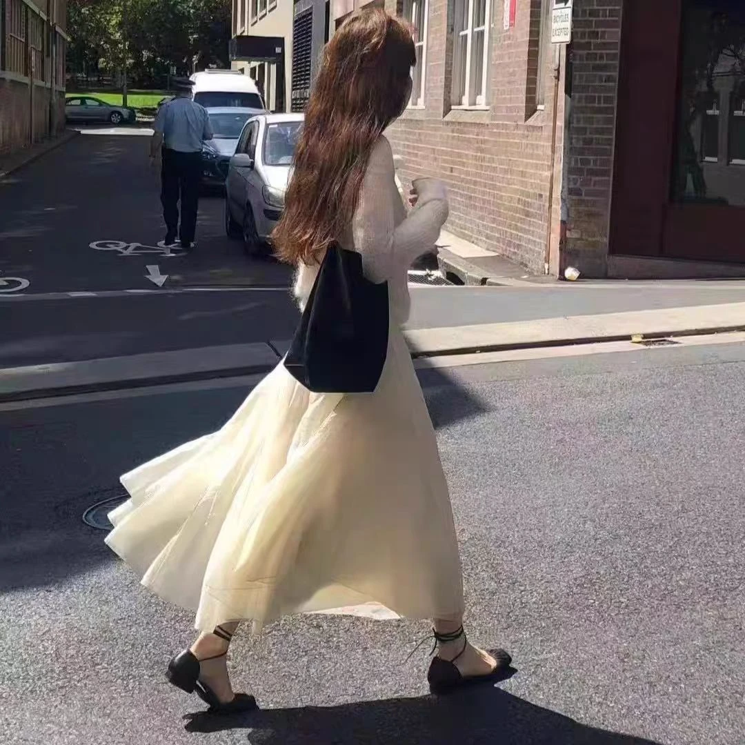 OUNCE仙气飘逸百搭显瘦半身裙