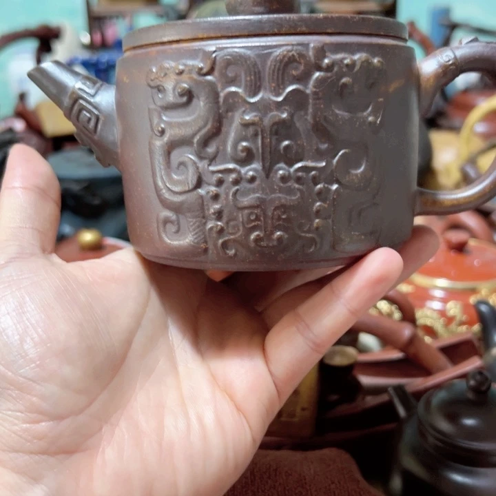 茶壶紫砂紫砂壶收藏起来了！