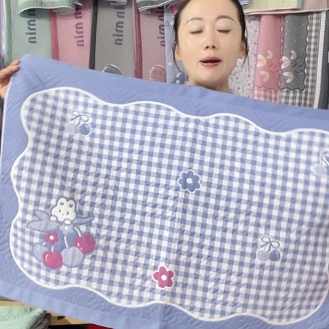 棉特价蓝色小格子