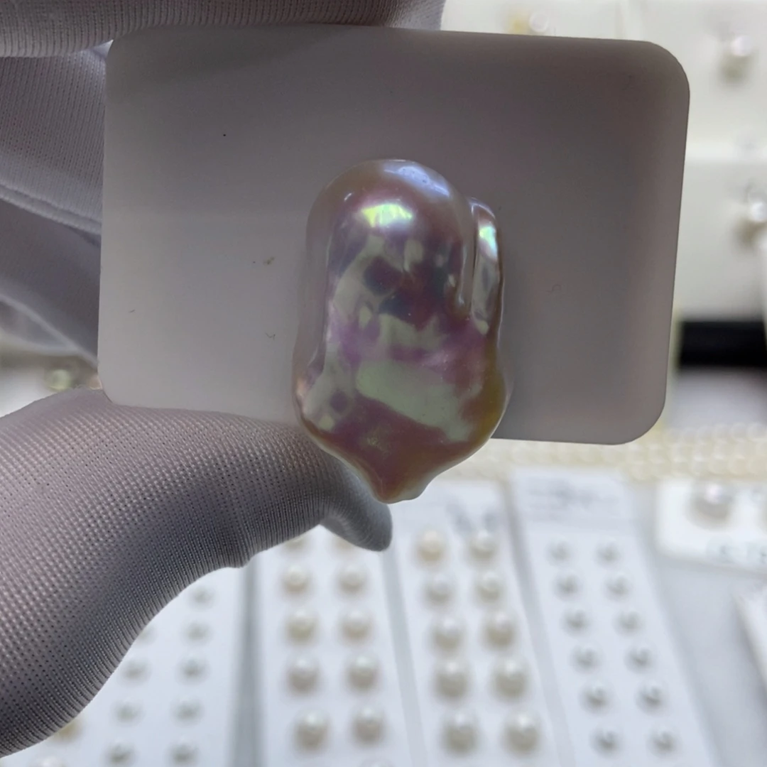 淡水珍珠27-28银S925镶嵌