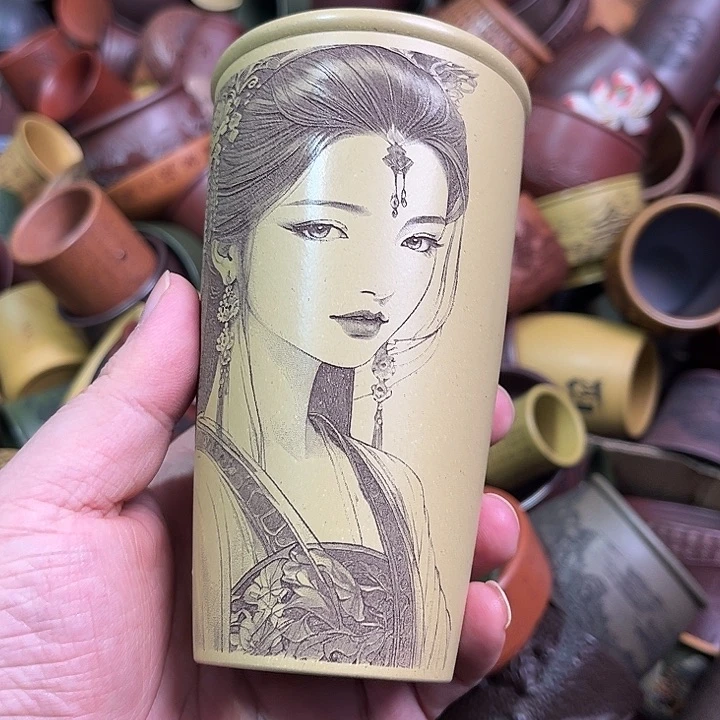 紫砂茶杯全手工紫砂主人杯