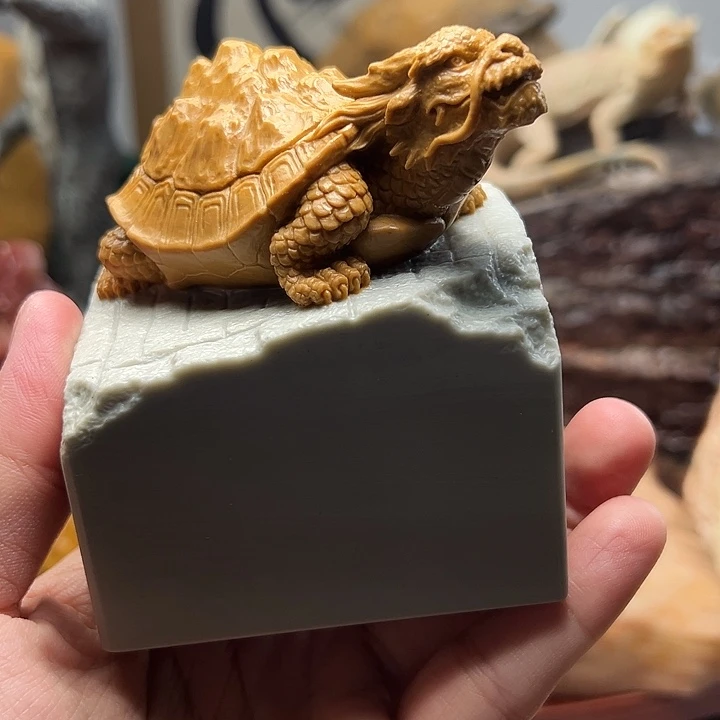 东北石松花石摆件