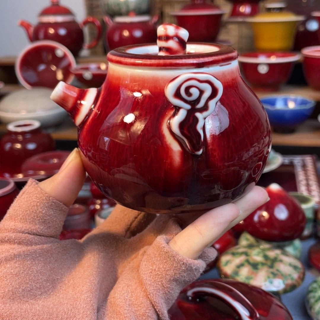 景德镇原矿陶瓷 祥云宝瓶