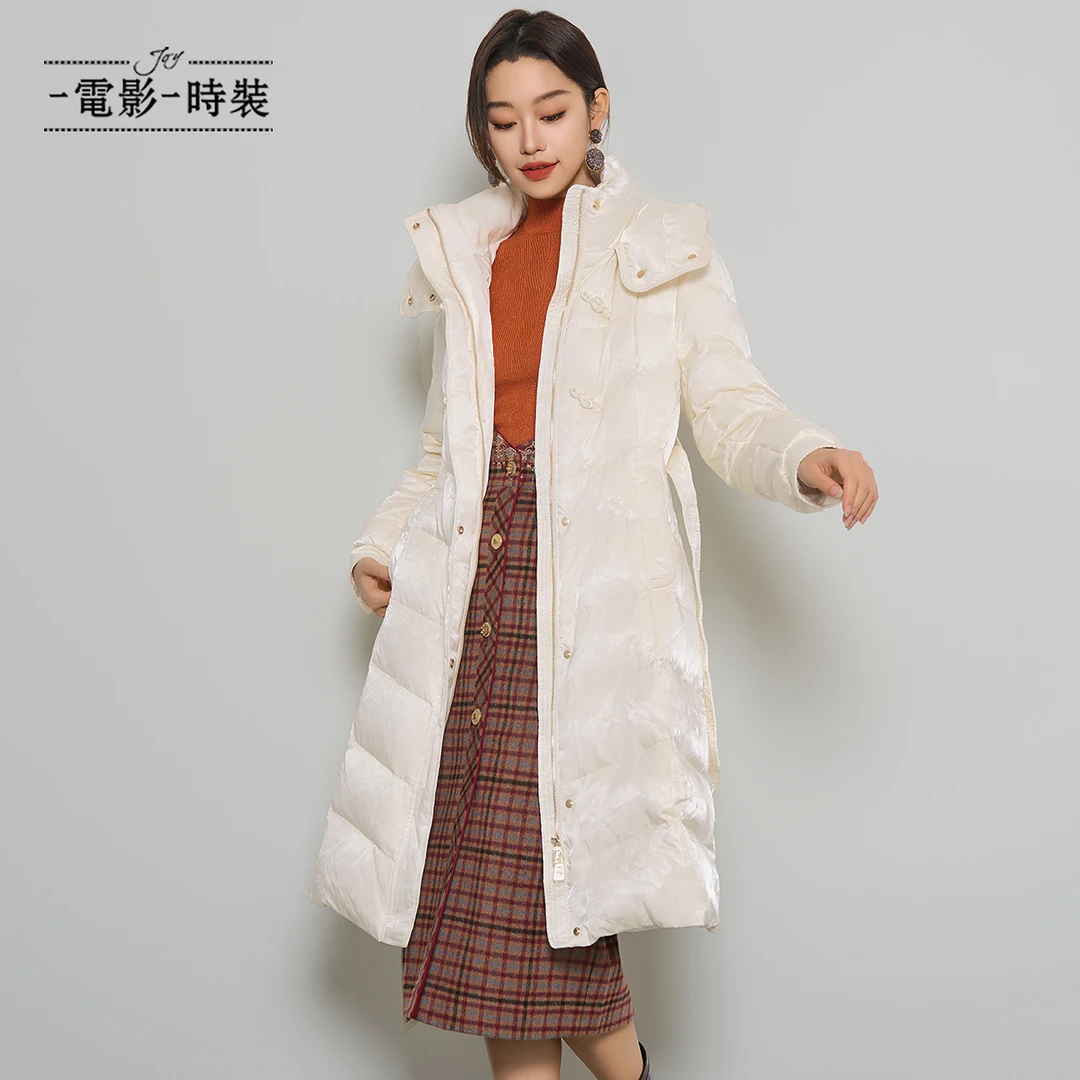 【九月专属】一电影一时装提花收腰鹅绒羽绒服 FFGI811098