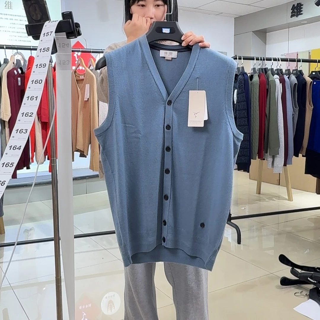 纯羊绒保暖马甲XL180斤内153