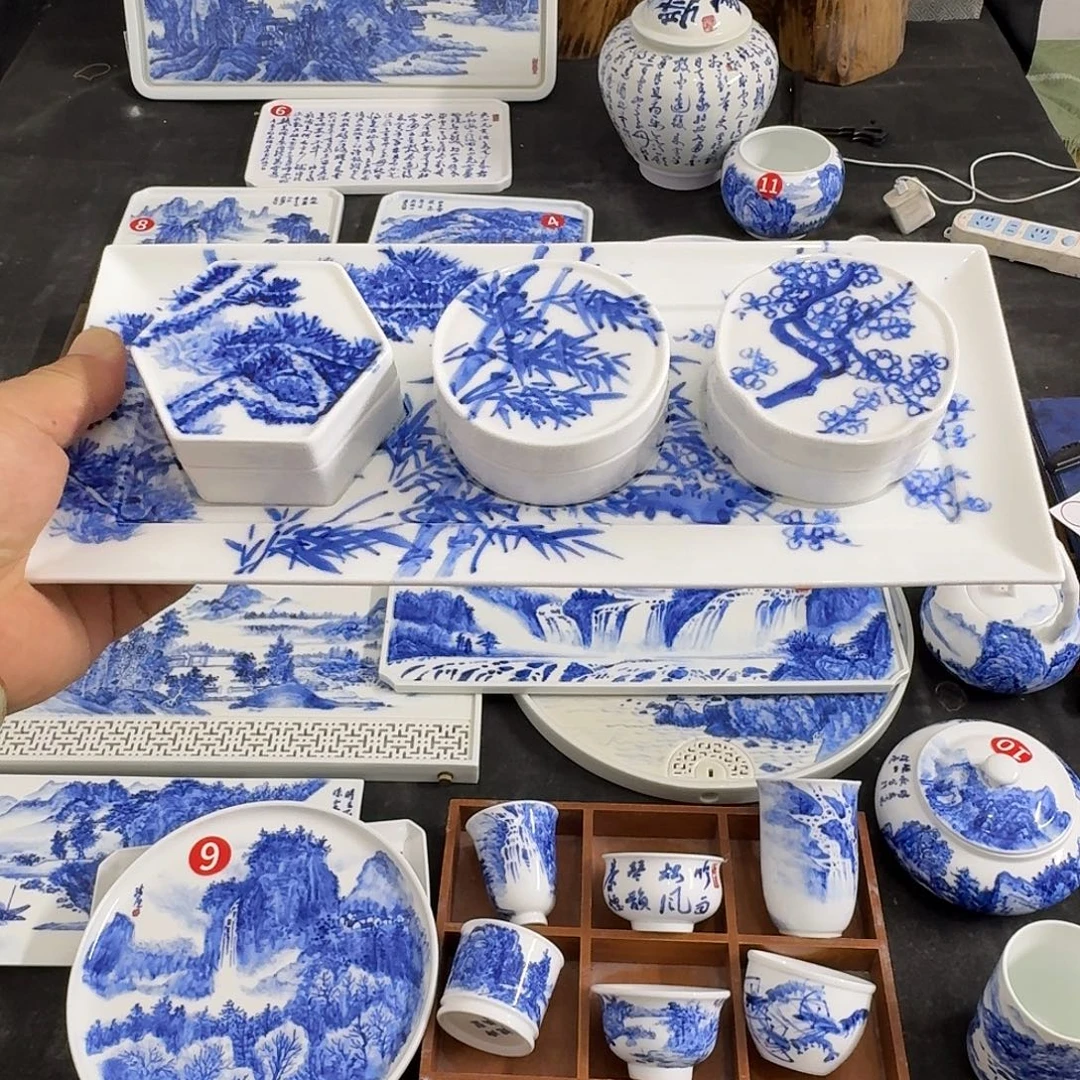 瓷片景德镇瓷器手工手绘