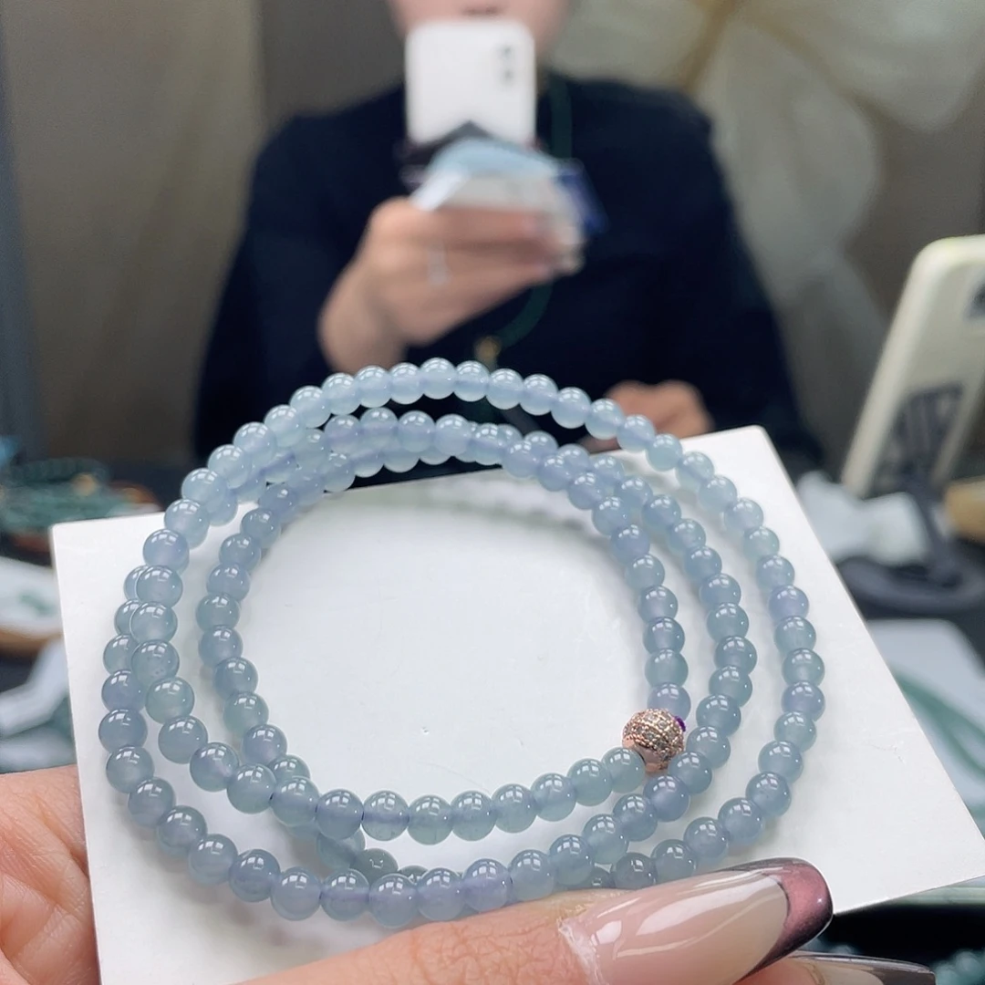 翡翠未镶嵌套链天然a货翡翠