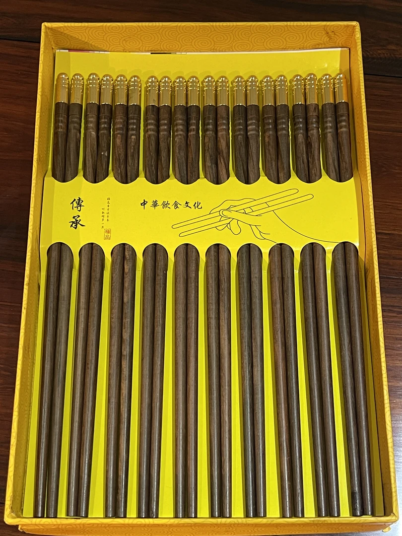 大红酸枝筷子礼盒