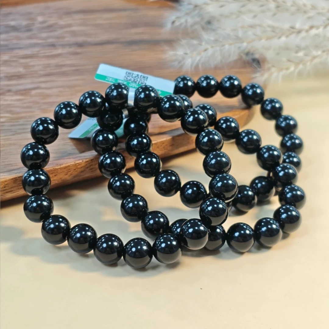 【专专属】黑曜石单圈手链 多样性发一件 约10mm 787DXL