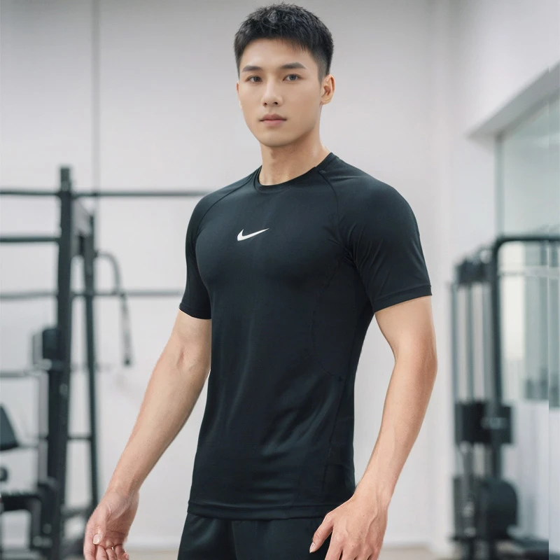 Nike耐克紧身衣短袖男速干健身PRO速干T恤跑步运动训练男士健身衣
