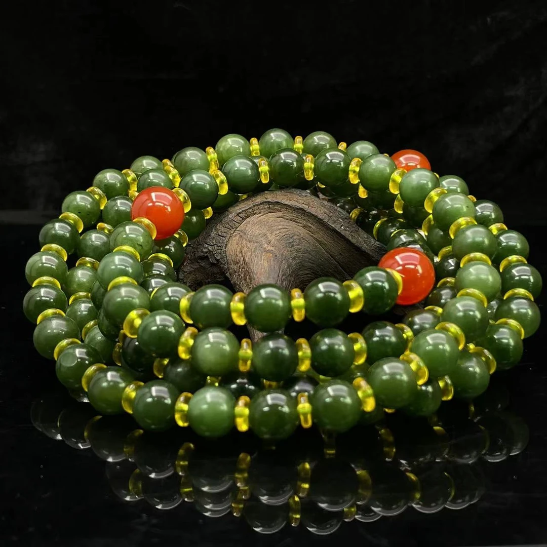 A638 和田玉珠链 YS736074