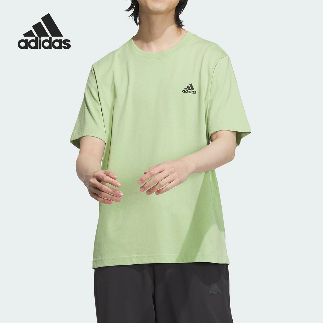Adidas/阿迪达斯正品MH SMALL LOGO T男女运动短袖T恤JI9066