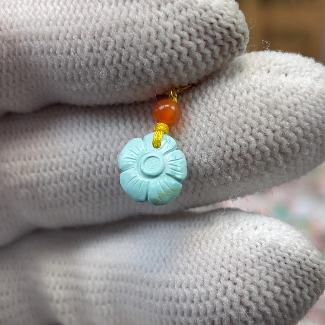 绿松石未镶嵌挂件