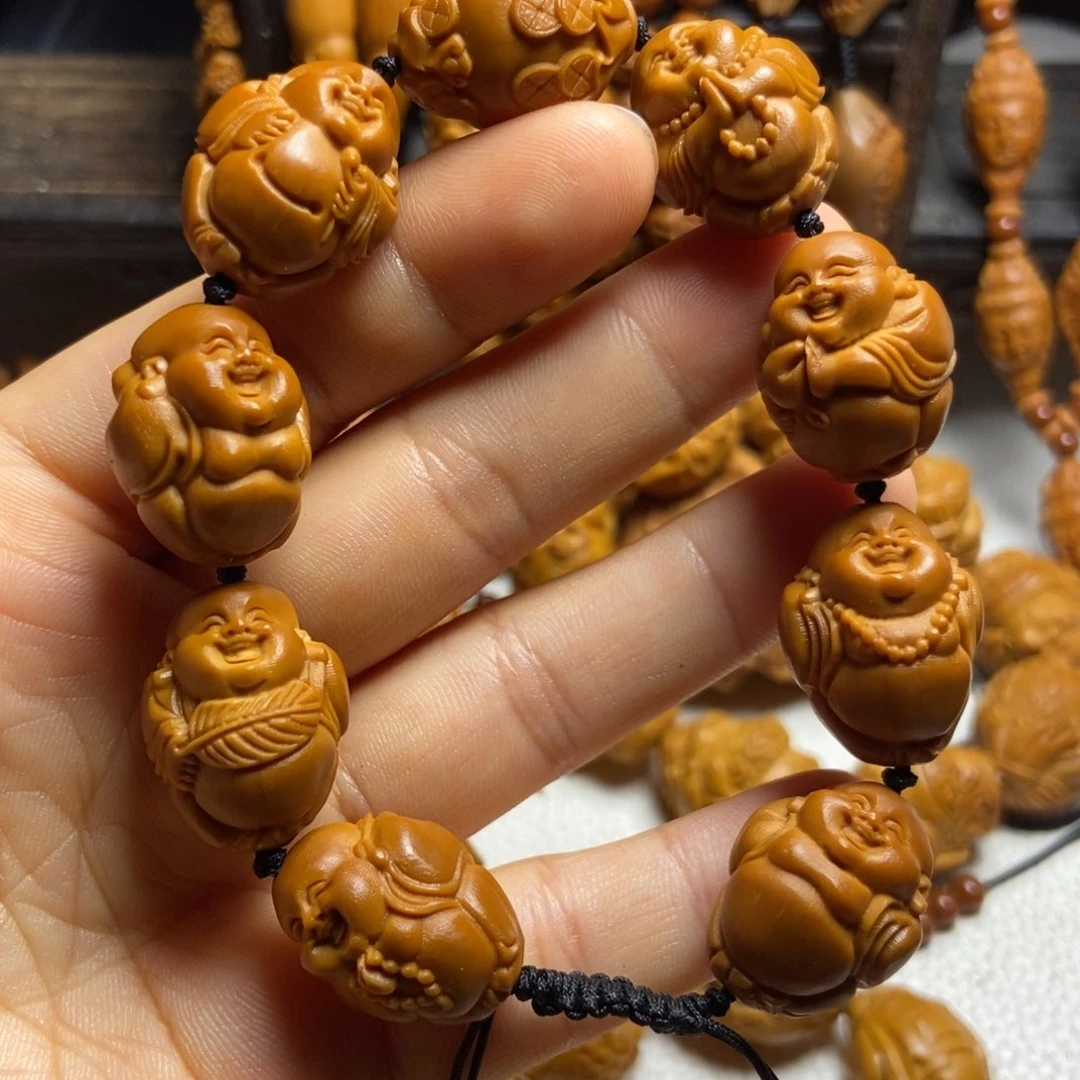 【闪购商品】橄榄核手串/手链八大弥勒