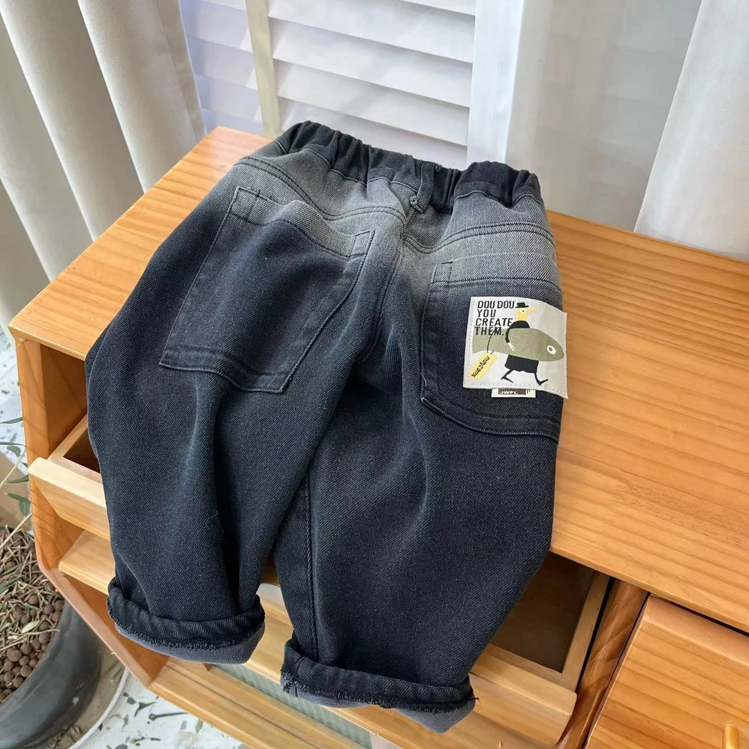 2024年秋季新款儿童潮流长裤闲百搭裤子宽松时尚洋气210裤子