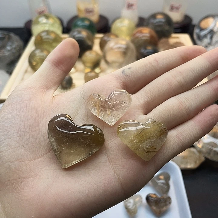 大***妈未镶嵌发晶珠宝半成品11水晶